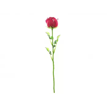 EUROPALMS Crystal Rose Artificial Flower, Burgundy, 81cm 82600209