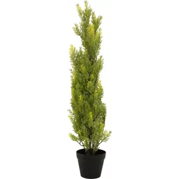 EUROPALMS Leyland-Zypresse plantă artificială, 90cm, ghiveci negru 82606962