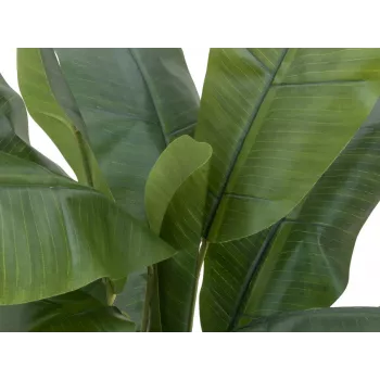 EUROPALMS bananier artificial, 120cm, frunze verzi realiste, ghiveci negru 82509537