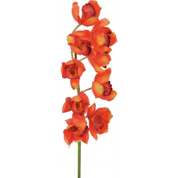 EUROPALMS ramură de Cymbidium, artificială, roșu, 90cm (82530315)