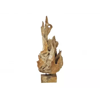 EUROPALMS Sculptură din rădăcină de teak naturală 160cm 83200185
