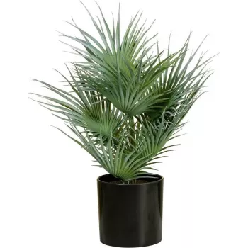 Palmier evantai artificial EUROPALMS în ghiveci, 55 cm 82509401