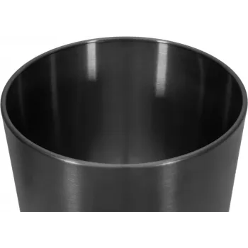 EUROPALMS STEELECHT-35 Nova Stainless Steel Planter, Anthracite, Ø35cm 83011397