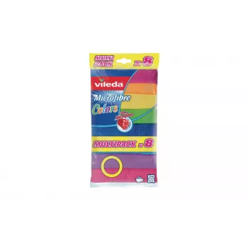 Vileda Colors Maxi Pack Lavete din microfibre, 7 buc., 30 x 30 cm, culori asortate 6425