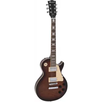 DIMAVERY LP-700 Electric Guitar, Flamed Brown 26219389