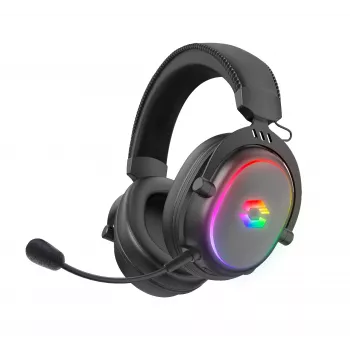 Căști gaming stereo wireless RGB SPEEDLINK CONUX - pentru PC/PS5/PS4/Xbox Series X/S/Switch2/Switch/OLED/Lite, negre (SL-860101-BK)