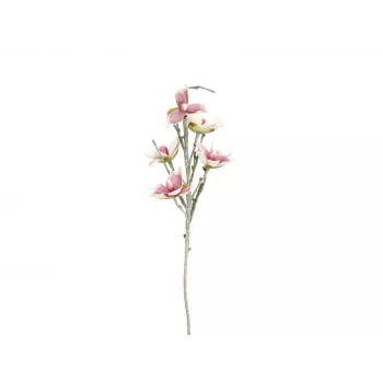 Ramură artificială de magnolie EUROPALMS (EVA), alb-roz 82530587