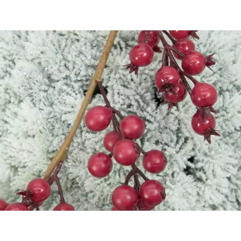 Sferă cu conuri de pin flocată EUROPALMS 20cm 83500304