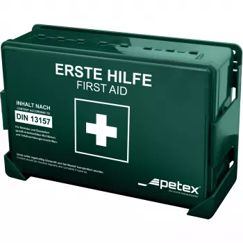 Petex DIN 13157 First Aid Kit 270 x 85 x 180 mm Green 43924213