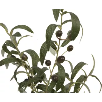 Măslin artificial EUROPALMS, 68 cm, frunze verzi, ghiveci negru 82506421