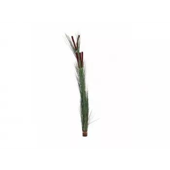 Iarbă de stuf artificială cu spic EUROPALMS, verde închis, 152cm 82505854