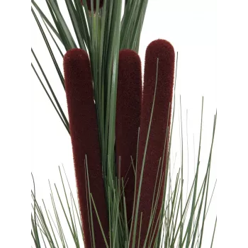 Iarbă de stuf artificială cu spic EUROPALMS, verde închis, 152cm 82505854