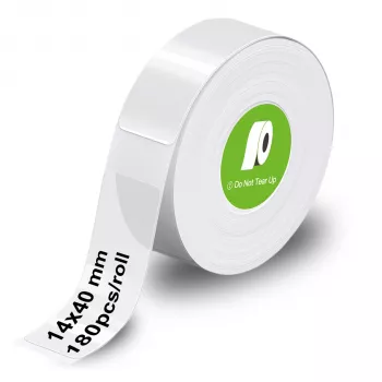 Rolă de etichete transparente Olympia 6313 14 mm x 40 mm (180 etichete)