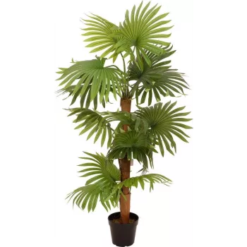 Plantă artificială palmier evantai EUROPALMS 130 cm 82509302