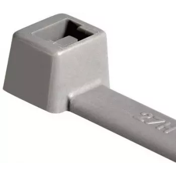 Colier de cablu din poliamidă gri HellermannTyton 116-01818, 100 mm x 2,5 mm, mănunchi 22 mm, pachet de 100
