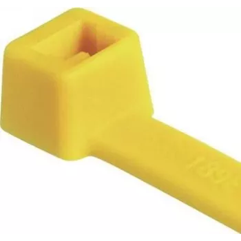 Colier de cablu galben HellermannTyton T30R 150 x 3,6 mm, PA66, 100 buc. (116-01814)