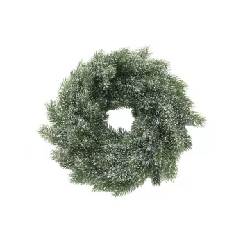Cunună de brad PE acoperită cu zăpadă EUROPALMS, 45cm 83501720