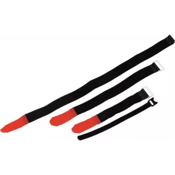 Legătură de cablu cu velcro 25x300mm neagră, pachet de 10 (30006030)