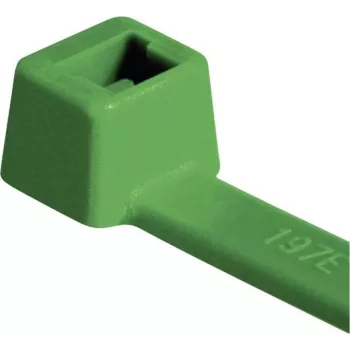 HellermannTyton T80R-N66-GN-C1 Colier de cablu standard, cu dinți interiori, 210 mm x 4,6 mm, verde, 100 buc. 116-08015