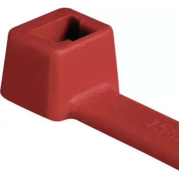 HellermannTyton T80R-N66-RD-C1 Colier de cablu standard, 210 mm x 4,6 mm, roșu, 100 buc. 116-08012