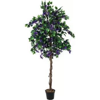 EUROPALMS Planta artificială Bougainvillea lavandă 180cm 82507036