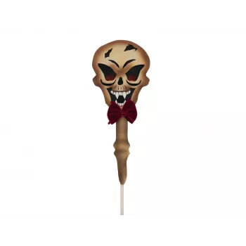 Țăruș de pământ EUROPALMS Halloween craniu, alb/negru, 40 cm 83314628