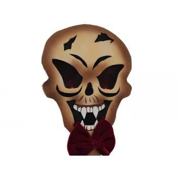 Țăruș de pământ EUROPALMS Halloween craniu, alb/negru, 40 cm 83314628