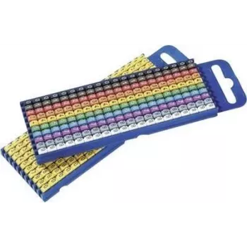 HellermannTyton 561-02100 Cleme de cablu autoadezive, multicolore, 200 buc.