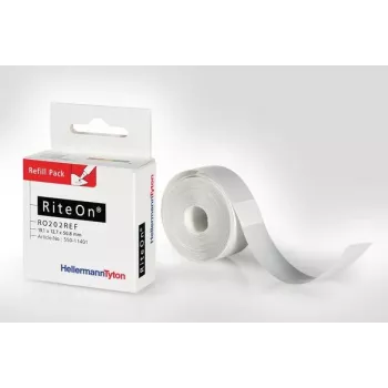 Pachet de reumplere cu etichete HellermannTyton RiteOn albe, 100 pe coală (550-71401)