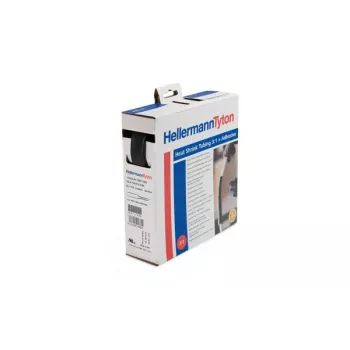 Tub termocontractabil HellermannTyton HIS-3 12,7/4,2 mm, negru, 1,2 m 308-12400