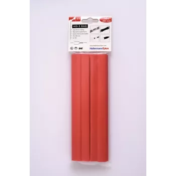Set tub termocontractabil HELLERMANNTYTON HIS-3, 3:1, 12 mm / 4 mm, roșu 308-31211