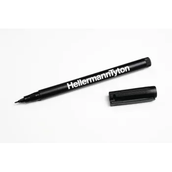 Marker permanent HellermannTyton 500-50820 negru cu vârf rotund, 2 bucăți