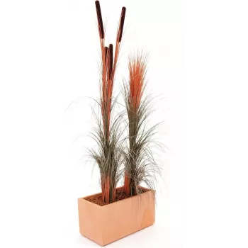 Iarbă de stuf artificială EUROPALMS, maro deschis, 127 cm 82505852
