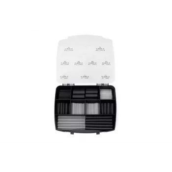 Set de tuburi termocontractabile HellermannTyton 380-03004, 3:1, negru, 130 piese