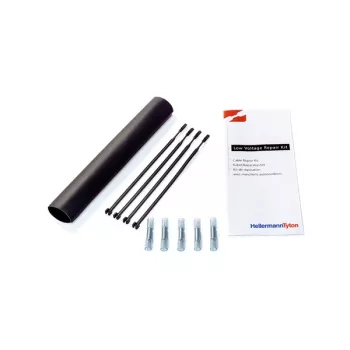 Tub termocontractabil HellermannTyton 380-04004 TF21, 2:1, 4,0 mm, negru, 10 m