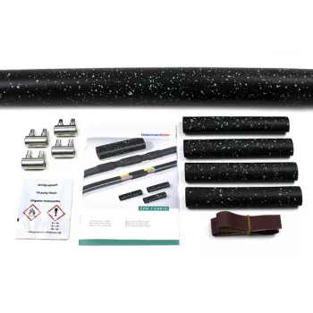 Tub termocontractabil HellermannTyton LVK-C-5x1.5-16, negru, poliolefină, 4:1, 48mm/12mm, 450mm 380-04014