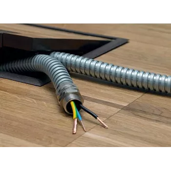 HellermannTyton SC10-GS-ML Galvanized Rigid Conduit (GRC) 10 mm x 3 m, Steel, EN 61386-21, Indoor & Outdoor 166-30110