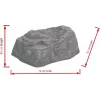 EUROPALMS Stâncă decorativă Diamond, fibră de sticlă, aspect piatră naturală, 50x40x30cm 83313233