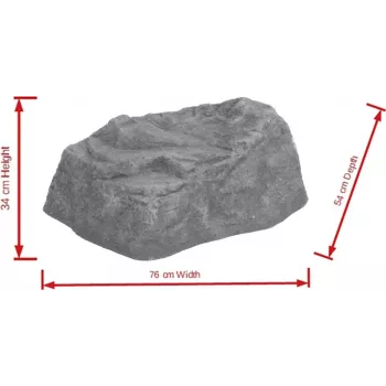 EUROPALMS Stâncă decorativă Diamond, fibră de sticlă, aspect piatră naturală, 50x40x30cm 83313233