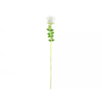 Floare artificială EUROPALMS Crystal Rose, alb, 81 cm, 12 bucăți 82600208