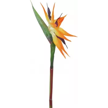 Floare de paradis artificială EUROPALMS, portocalie, 95 cm 82530559
