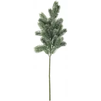 Ramură de brad acoperită cu zăpadă EUROPALMS, PE, 65cm (83500421)