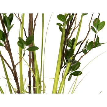 Plantă artificială EUROPALMS Evergreen Shrub cu iarbă, 120 cm 82600183