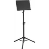 Pupitru pentru note de orchestră Dimavery OP-1, negru, reglabil pe înălțime 60-125 cm, oțel