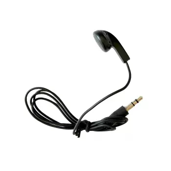 Cască in-ear de unică folosință cu jack de 3,5 mm MIDLAND Albrecht 29978, mono, neagră, compatibilă cu ATR400/Tourist Guide