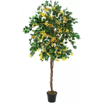 Plantă artificială EUROPALMS Bougainvillea, galbenă, 180 cm 82507081