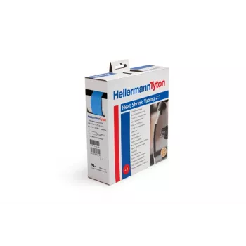 Tub termocontractabil HellermannTyton HIS-PACK-4,8/2,4-BU albastru 4,8mm 2:1 1,2m