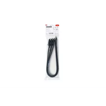HellermannTyton SOFTFIX-XL Releasable Cable Tie 580mm x 28mm Black 3-Pack 115-28590