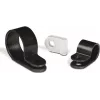 Suport pentru coliere de cablu HellermannTyton H9P PA66HS BK 100, negru, gaură 4,2 mm, șurub M4, PA66 stabilizat termic, 100 bucăți