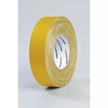 HellermannTyton HTAPE-TEX-19x10 Multipurpose Fabric Tape, Yellow, 19 mm x 10 m 712-00202